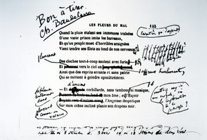 Korrigierter Abzug von Les Fleurs du Mal von Charles Pierre Baudelaire