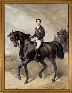 Reiterporträt des Prinzen Imperial Eugene Louis Napoleon, Sohn von Napoleon III von Charles Porion