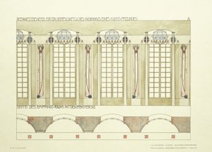 Empfangs- und Musikzimmer, ca. 1901 von Charles Rennie (after) Mackintosh