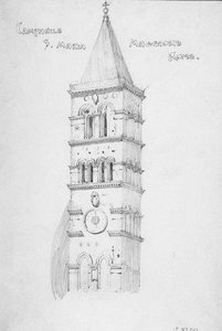 Campanile, S. Maria Maggiore, Rom, 1891