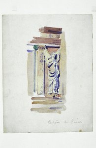 Certosa di Pavia (Studie eines skulptierten Engels), 1891