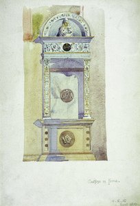 Certosa di Pavia, Denkmal, 1891 von Charles Rennie Mackintosh