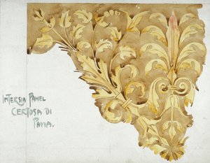 Intarsienpaneel, Certosa di Pavia, 1891