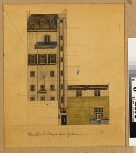 London, Erhebung des vorgeschlagenen Studios in Glebe Place und Upper Cheyne Walk von Charles Rennie Mackintosh