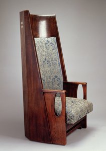 Einer von zwei Sesseln für das Blaue Schlafzimmer, HousHill, Glasgow, 1905