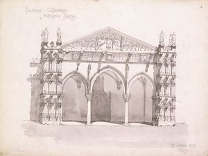 Kathedrale von Palermo, Studie des Eingangsportals