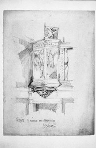 Kanzel, S. Maria dei Miracoli, Venedig, 1891 von Charles Rennie Mackintosh