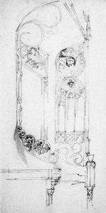 Treppe, 1891 von Charles Rennie Mackintosh
