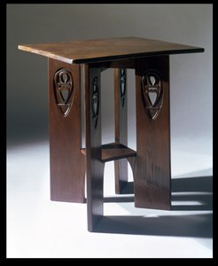 Tisch entworfen für den Billardraum in Miss Cranstons Argyle Tearooms, Glasgow, 1897 von Charles Rennie Mackintosh