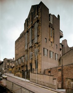 Ansicht der Kunsthochschule, entworfen von Architekt Charles Rennie Mackintosh