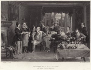 Falstaff und seine Freunde von Charles Robert Leslie
