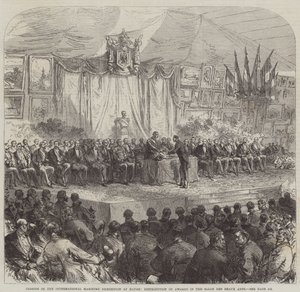 Schließung der Internationalen Maritimen Ausstellung in Havre, Verleihung der Auszeichnungen im Salon des Beaux Arts von Sir John Charles Robinson