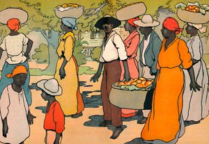 Auf dem Weg zum Markt, 1912