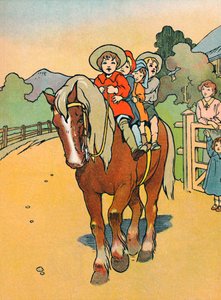 Zur Schule gehen in Neuseeland, 1912 von Charles Robinson