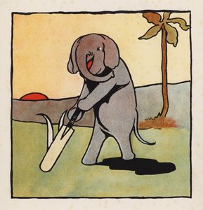 Unsinn: Elefant spielt Cricket von Charles Robinson