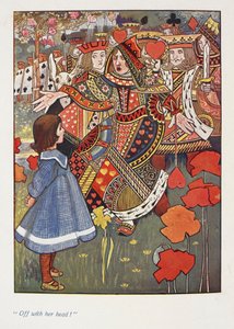 "Kopf ab." Alice mit der roten Königin. von Charles Robinson