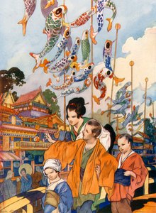 Das Fest der Flaggen in Japan