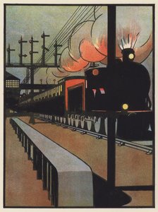 Der Nachtzug verlässt den Bahnhof von Charles Robinson