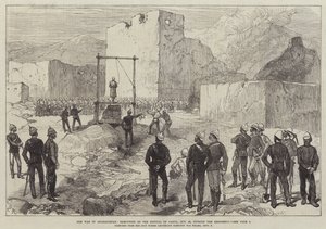 Der Krieg in Afghanistan, Hinrichtung des Kotwal von Kabul, 26. Oktober, vor der Residenz