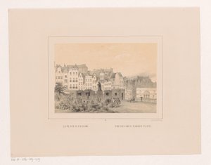 Ansicht des Großen Marktes in Rotterdam von Charles Rochussen