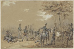Infanterie im Kampf von Charles Rochussen