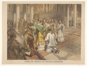 Karl der Große zum Kaiser gekrönt