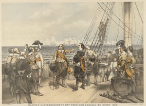 Maarten Tromp vor der Seeschlacht bei Duins, 1639