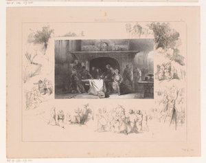 Ritter um einen Tisch von Charles Rochussen