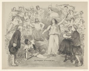 Szene aus dem Theaterstück Wahrheit und Lüge von Charles Rochussen