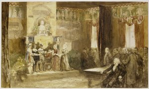 Vondel-Feier auf dem Muiderslot, 1867