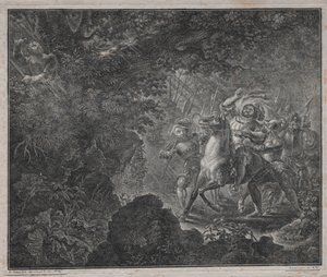 Wilhelm Tell in Küssnacht, 1820 von Charles Samuel Girardet