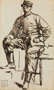Charles Keene als Freiwilliger von Charles Samuel Keene
