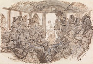 Innenraum eines Busses