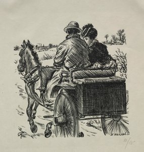 Der Mantel mit Pelzfutter, 1869