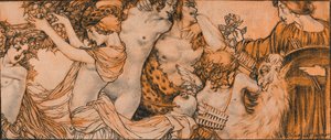 Eine Illustration aus dem Rubaiyat von Omar Khayyam, 20. Jahrhundert 1914-1915 von Charles Sergeant Jagger