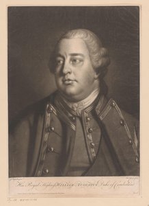 Porträt von Wilhelm August von Cumberland (His Royal Highness William Augustus Duke of Cumberland)