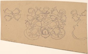 Studie für ein Randdesign [verso] von Charles Sprague Pearce