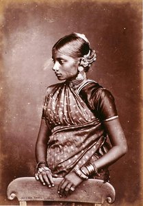 Porträt eines tamilischen Mädchens von Charles T Scowen and Co