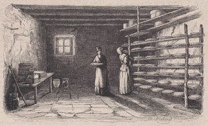 Eine Käserei, aus Magasin Pittoresque, ca. 1852