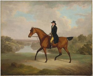 William Yates, Esq., von Springside, auf seinem Lieblingspferd von Charles Towne