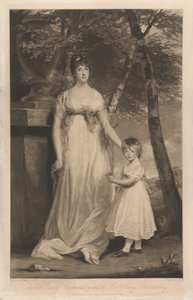 Charlotte Gräfin Cholmondeley und ihr Sohn der Ehrenwerte Henry Cholmondeley