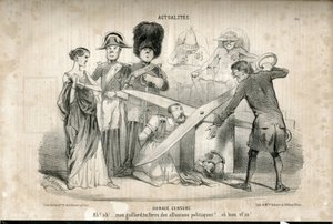 Illustration von Charles Vernier (? -1887) in Le Charivari von Charles Vernier