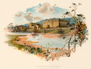 Chatsworth vom Derwent aus gesehen von Charles Wilkinson