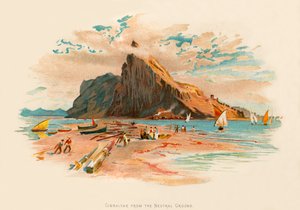 Gibraltar vom neutralen Boden aus