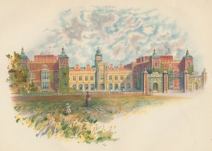 Hatfield House, Hertfordshire - Südfront, ca. 1890 von Charles Wilkinson