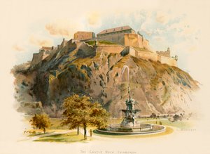Der Castle Rock, Edinburgh