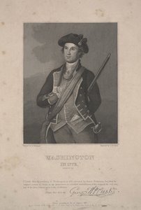 Washington im Jahr 1772, gezeichnet von Anson Dickinson c.1833