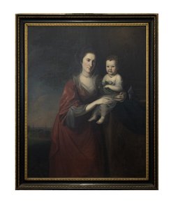 Mrs. Mary Norris Dickinson und ihre Tochter von Charles Willson Peale
