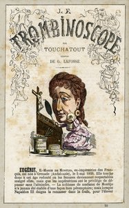 Eugenie de Montijo, Titelseite von "Le Trombinoscope" Nr. 10, 1871 von Charles de Lafosse