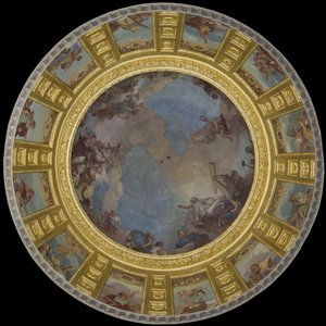 Heiliger Ludwig in Herrlichkeit. 1702-1707 (Fresko)
